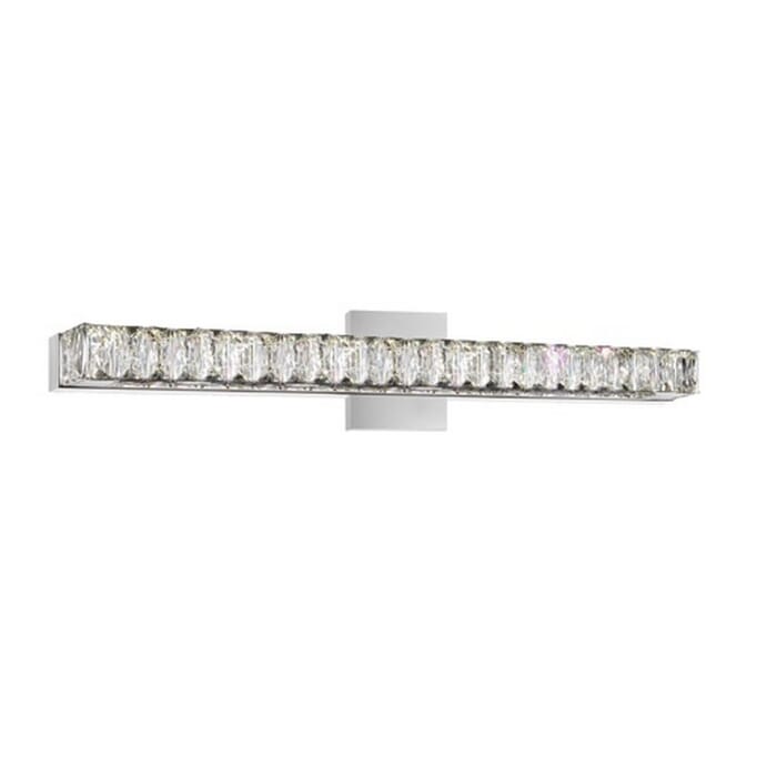 CWI Milan LED Vanity Light With Chrome Finish CWI Milan LED Vanity Light With Chrome Finish