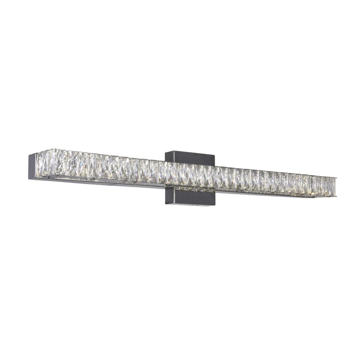 CWI Milan LED Vanity Light With Chrome Finish CWI Milan LED Vanity Light With Chrome Finish
