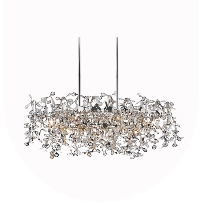 CWI Flurry 7 Light Down Chandelier With Chrome Finish CWI Flurry 7 Light Down Chandelier With Chrome Finish