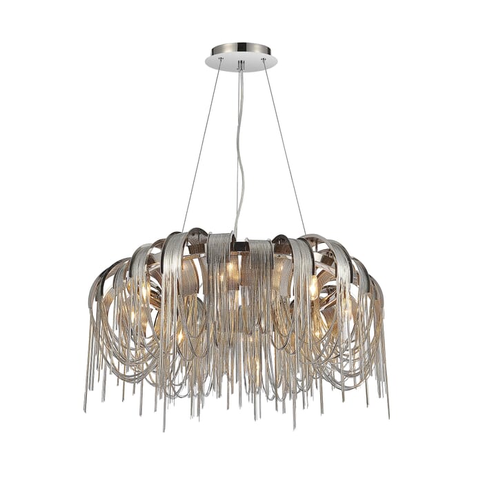 CWI Shirley 8 Light Down Chandelier With Chrome Finish CWI Shirley 8 Light Down Chandelier With Chrome Finish