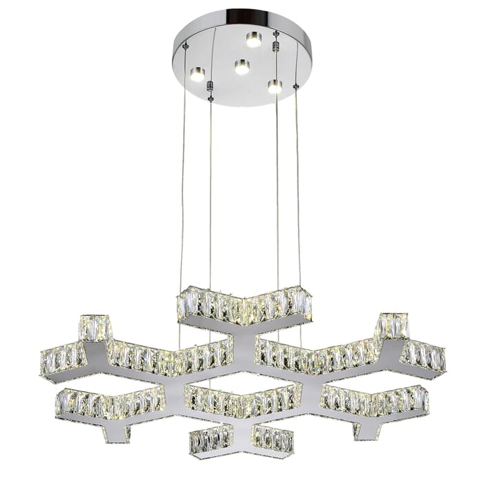 CWI Arendelle LED Chandelier With Chrome Finish CWI Arendelle LED Chandelier With Chrome Finish