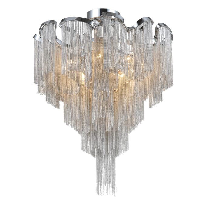 CWI Daisy 13 Light Flush Mount With Chrome Finish CWI Daisy 13 Light Flush Mount With Chrome Finish