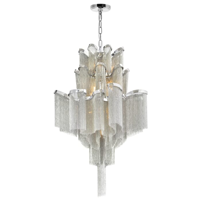 CWI Daisy 16 Light Down Chandelier With Chrome Finish CWI Daisy 16 Light Down Chandelier With Chrome Finish