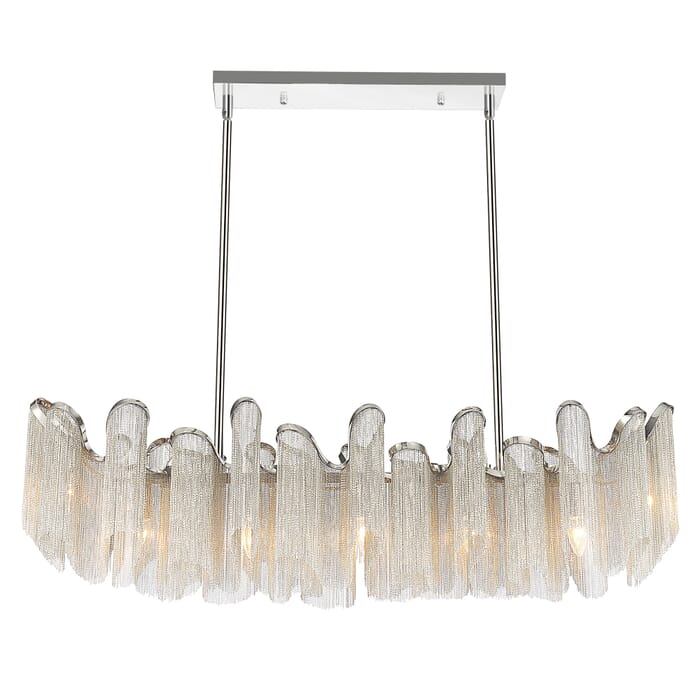 CWI Daisy 7 Light Down Chandelier With Chrome Finish CWI Daisy 7 Light Down Chandelier With Chrome Finish
