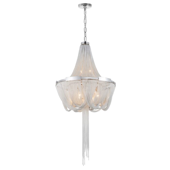 CWI Enchanted 6 Light Down Chandelier With Chrome Finish CWI Enchanted 6 Light Down Chandelier With Chrome Finish