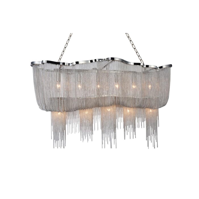 CWI Secca 13 Light Down Chandelier With Chrome Finish CWI Secca 13 Light Down Chandelier With Chrome Finish