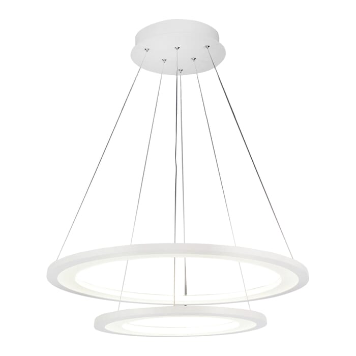 CWI Alloha LED Chandelier With White Finish CWI Alloha LED Chandelier With White Finish