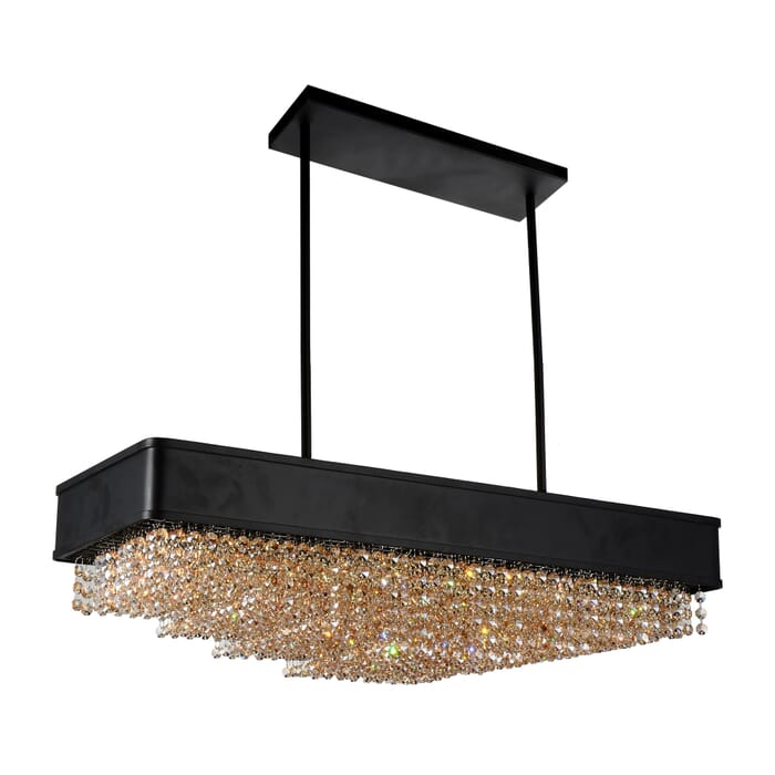 CWI Medina 10 Light Drum Shade Chandelier With Black Finish CWI Medina 10 Light Drum Shade Chandelier With Black Finish