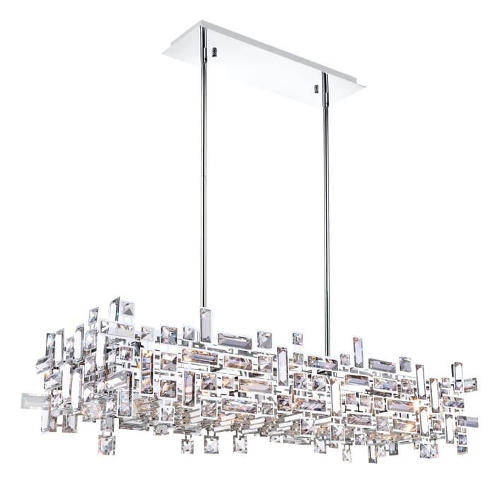 CWI Arley 12 Light Island Chandelier With Chrome Finish CWI Arley 12 Light Island Chandelier With Chrome Finish