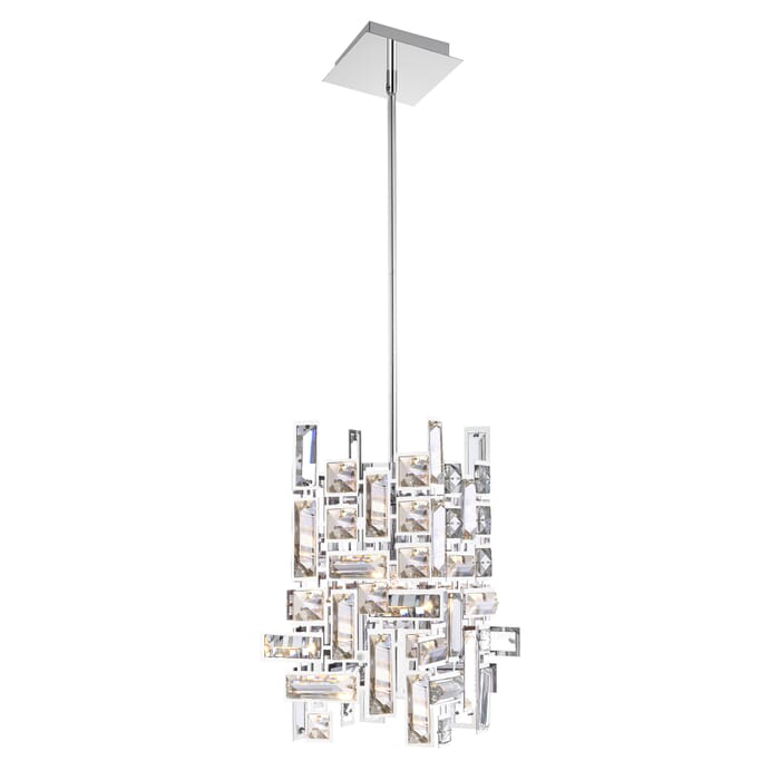 CWI Arley 1 Light Mini Chandelier With Chrome Finish CWI Arley 1 Light Mini Chandelier With Chrome Finish