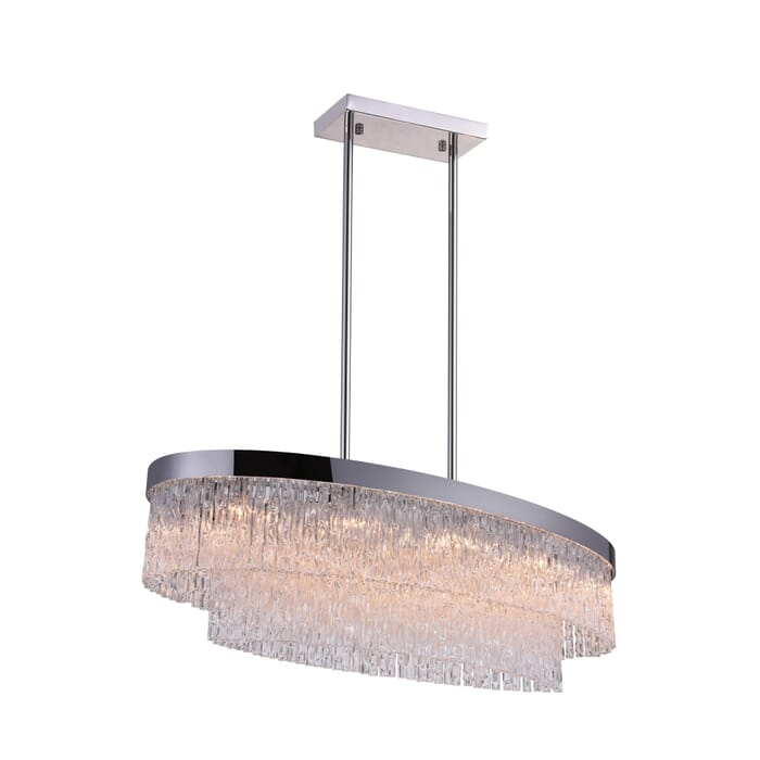 CWI Carlotta 10 Light Island Chandelier With Chrome Finish CWI Carlotta 10 Light Island Chandelier With Chrome Finish