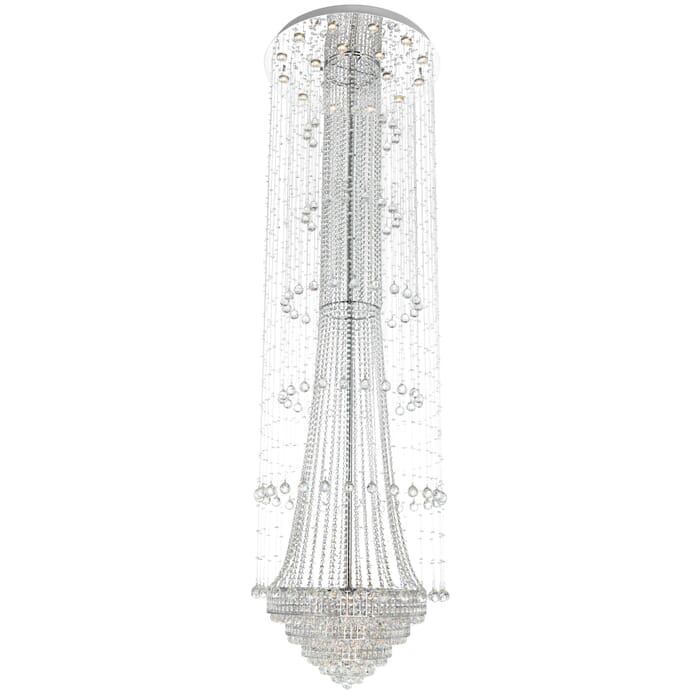 CWI Hallway 32 Light Flush Mount With Chrome Finish CWI Hallway 32 Light Flush Mount With Chrome Finish