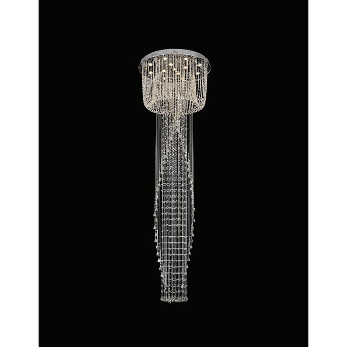 CWI Hallway 13 Light Flush Mount With Chrome Finish CWI Hallway 13 Light Flush Mount With Chrome Finish