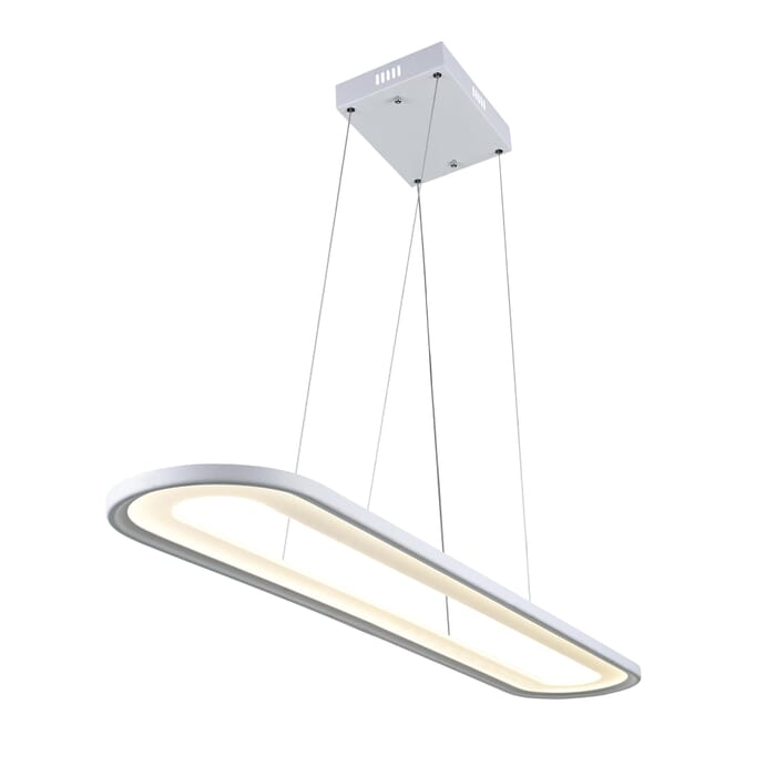 CWI Capel LED Island Chandelier With White Finish CWI Capel LED Island Chandelier With White Finish