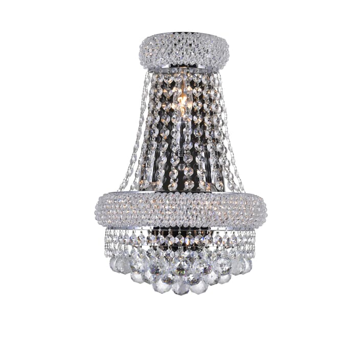 CWI Empire 3 Light Wall Sconce With Chrome Finish CWI Empire 3 Light Wall Sconce With Chrome Finish