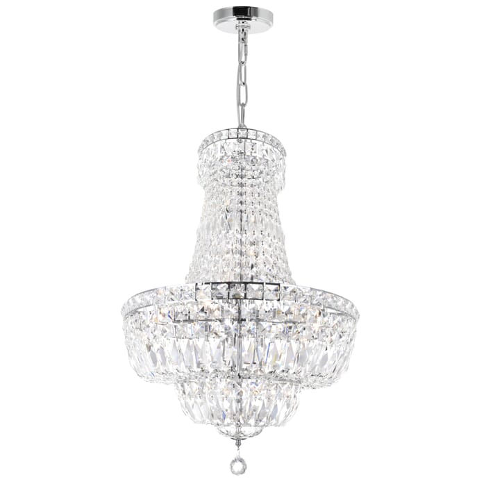 CWI Stefania 17 Light Down Chandelier With Chrome Finish CWI Stefania 17 Light Down Chandelier With Chrome Finish