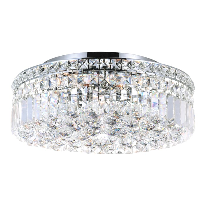 CWI Colosseum 5 Light Flush Mount With Chrome Finish CWI Colosseum 5 Light Flush Mount With Chrome Finish