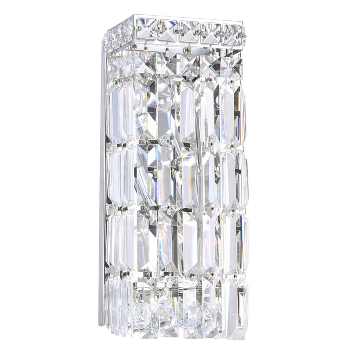 CWI Colosseum 2 Light Bathroom Sconce With Chrome Finish CWI Colosseum 2 Light Bathroom Sconce With Chrome Finish