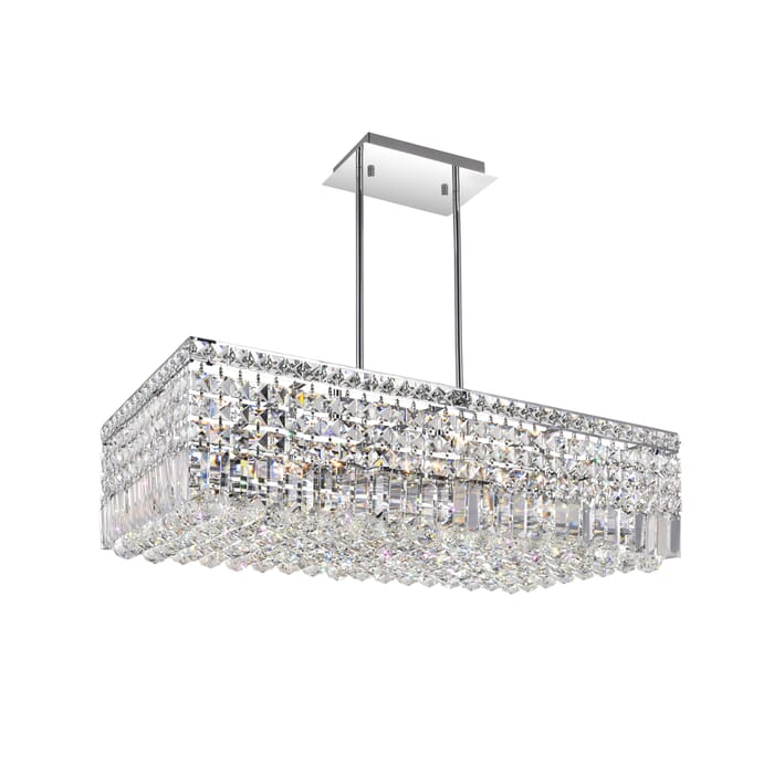 CWI Colosseum 10 Light Down Chandelier With Chrome Finish CWI Colosseum 10 Light Down Chandelier With Chrome Finish
