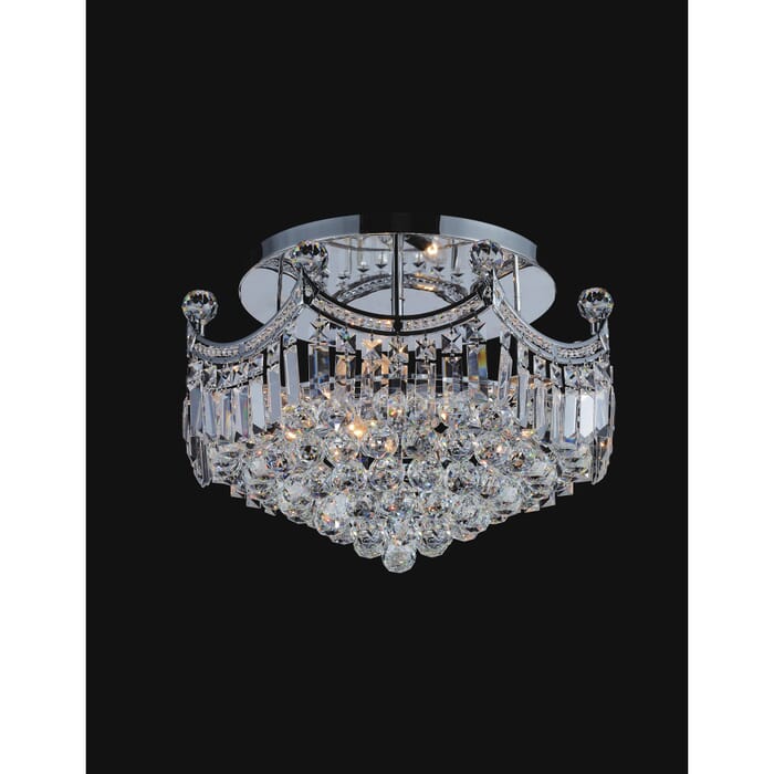 CWI Amanda 8 Light Flush Mount With Chrome Finish CWI Amanda 8 Light Flush Mount With Chrome Finish