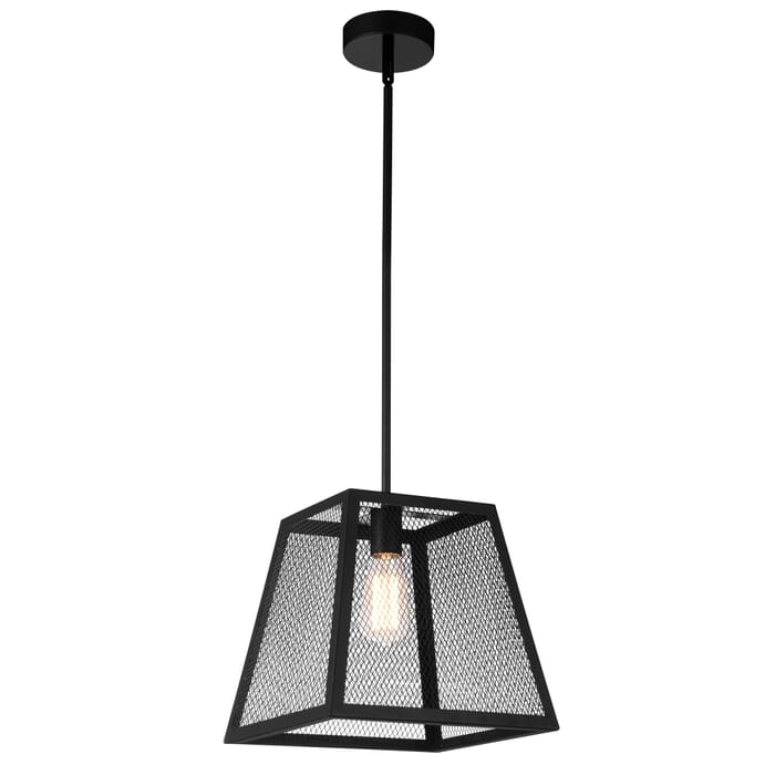 CWI Macleay 1 Light Down Mini Pendant With Black Finish CWI Macleay 1 Light Down Mini Pendant With Black Finish