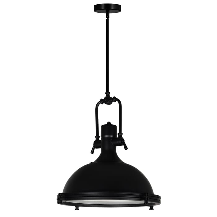 CWI Show 1 Light Down Pendant With Black Finish CWI Show 1 Light Down Pendant With Black Finish