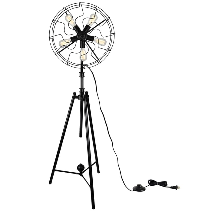 CWI Pamela 5 Light Floor Lamp With Black Finish CWI Pamela 5 Light Floor Lamp With Black Finish