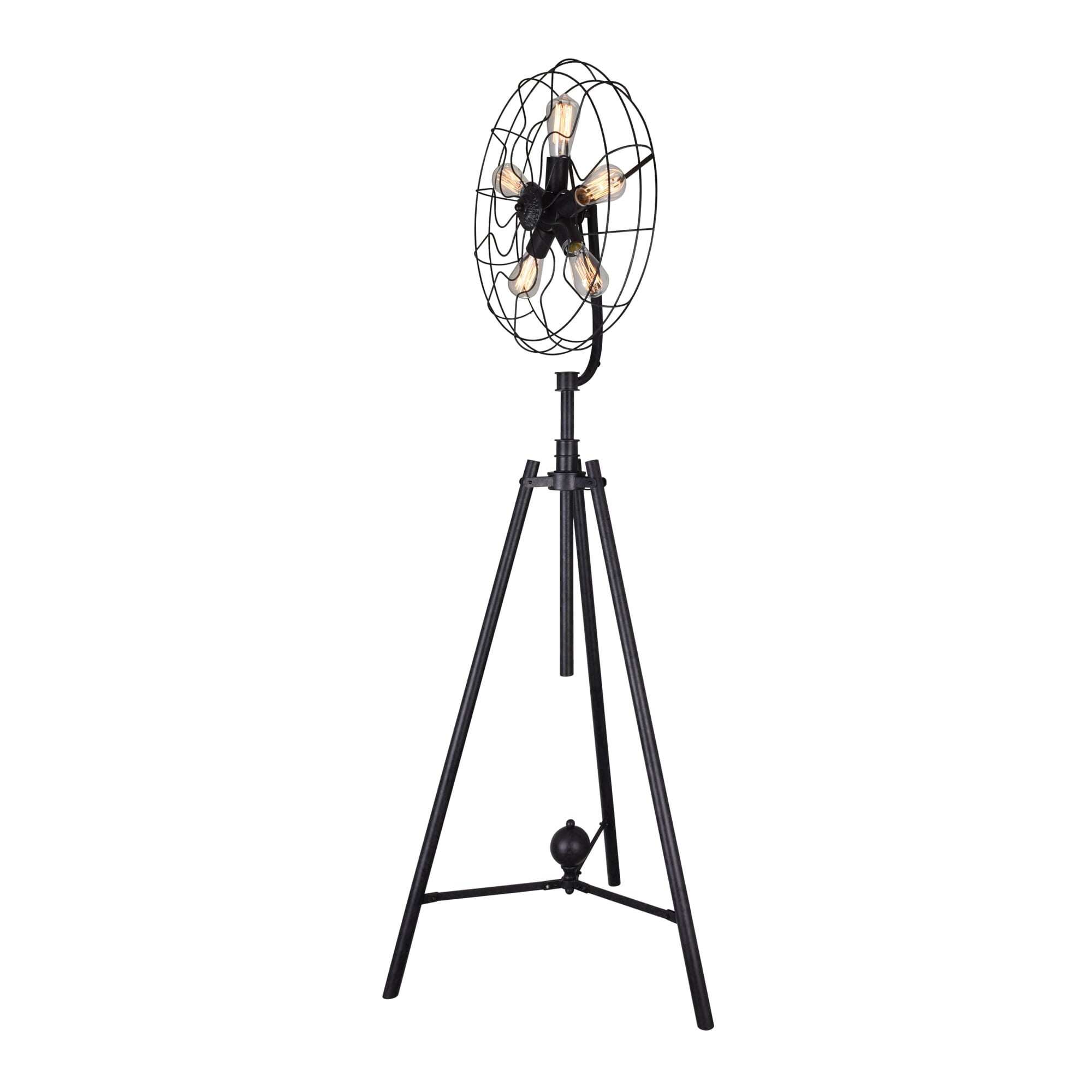 Pamela 5 Light Floor Lamp with Rust finish LightsOnline