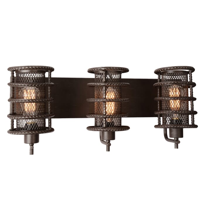 CWI Darya 3 Light Wall Sconce With Brown Finish CWI Darya 3 Light Wall Sconce With Brown Finish