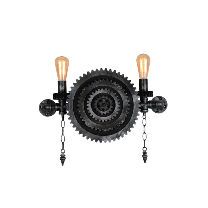 CWI Soto 2 Light Wall Sconce With Gray Finish CWI Soto 2 Light Wall Sconce With Gray Finish