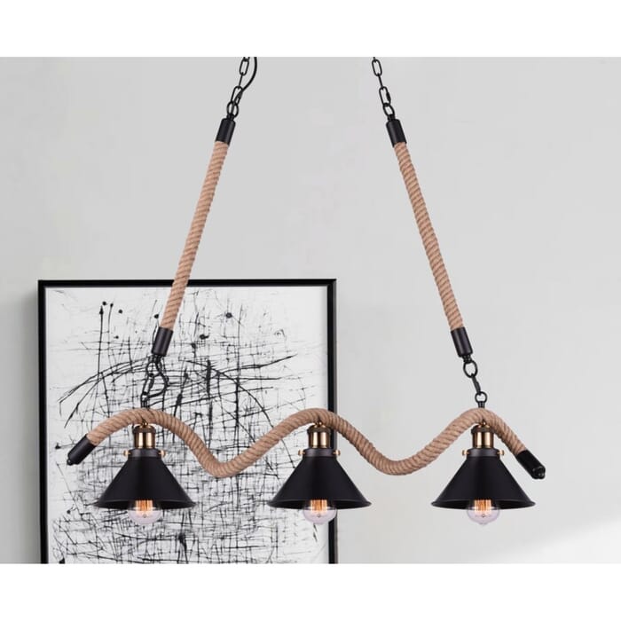 CWI Padma 3 Light Up Chandelier With Black Finish CWI Padma 3 Light Up Chandelier With Black Finish