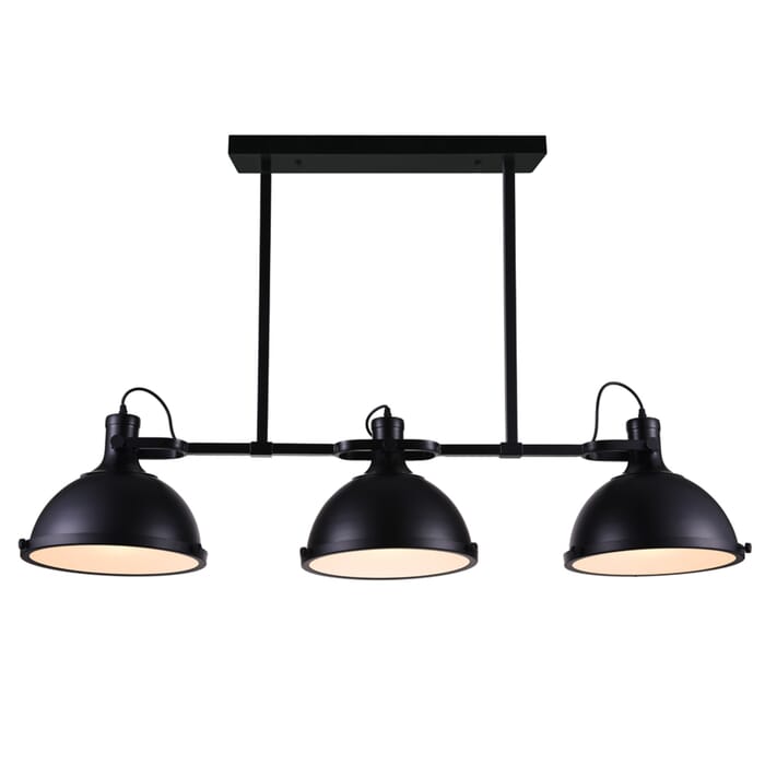 CWI Strum 3 Light Island Chandelier With Black Finish CWI Strum 3 Light Island Chandelier With Black Finish