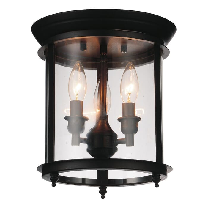 CWI Desire 3 Light Cage Flush Mount With Oil Rubbed Bronze Finish CWI Desire 3 Light Cage Flush Mount With Oil Rubbed Bronze Finish