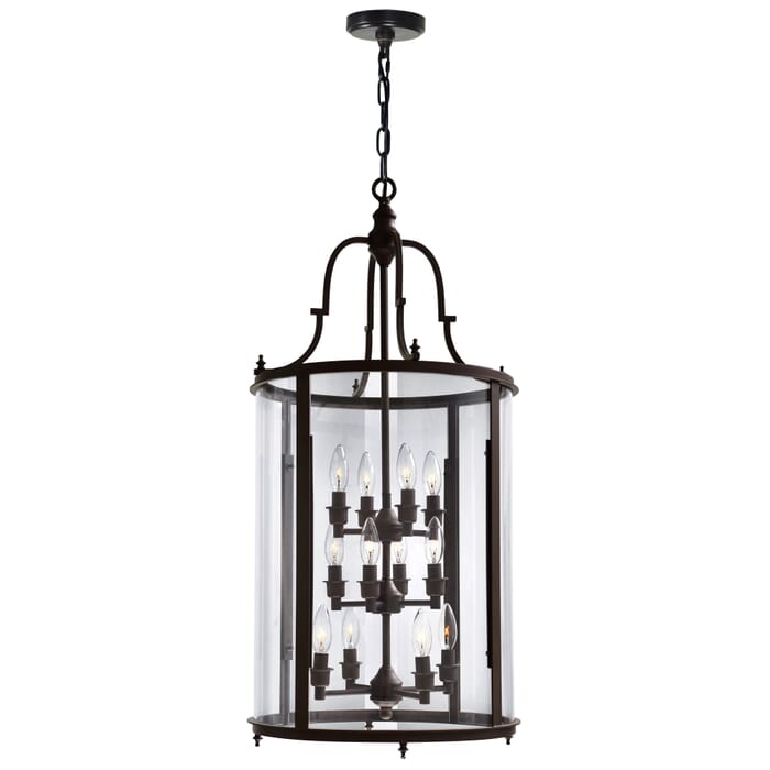 CWI Desire 12 Light Drum Shade Chandelier With Oil Rubbed Bronze Finish CWI Desire 12 Light Drum Shade Chandelier With Oil Rubbed Bronze Finish