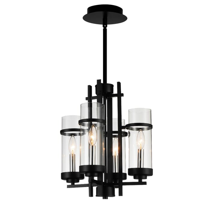 CWI Sierra 4 Light Up Mini Pendant With Black Finish CWI Sierra 4 Light Up Mini Pendant With Black Finish