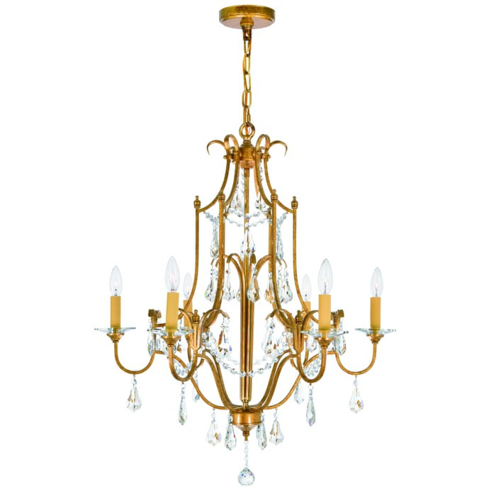 CWI Electra 6 Light Up Chandelier With Oxidized Bronze Finish CWI Electra 6 Light Up Chandelier With Oxidized Bronze Finish