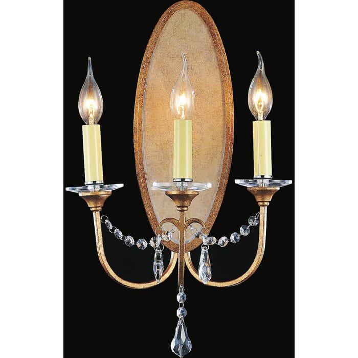 CWI Electra 3 Light Wall Sconce With Oxidized Bronze Finish CWI Electra 3 Light Wall Sconce With Oxidized Bronze Finish