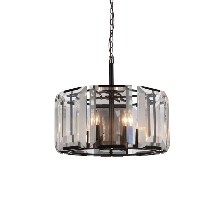 CWI Jacquet 8 Light Chandelier With Black Finish CWI Jacquet 8 Light Chandelier With Black Finish