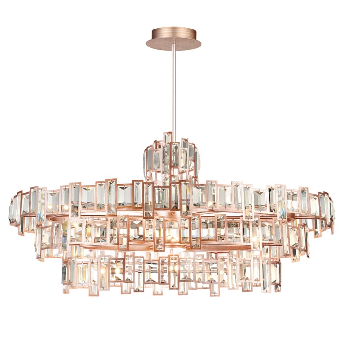 CWI Quida 21 Light Down Chandelier With Champagne Finish CWI Quida 21 Light Down Chandelier With Champagne Finish