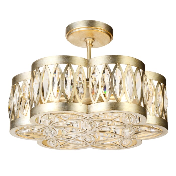 CWI Nova 6 Light Chandelier With Champagne Finish CWI Nova 6 Light Chandelier With Champagne Finish