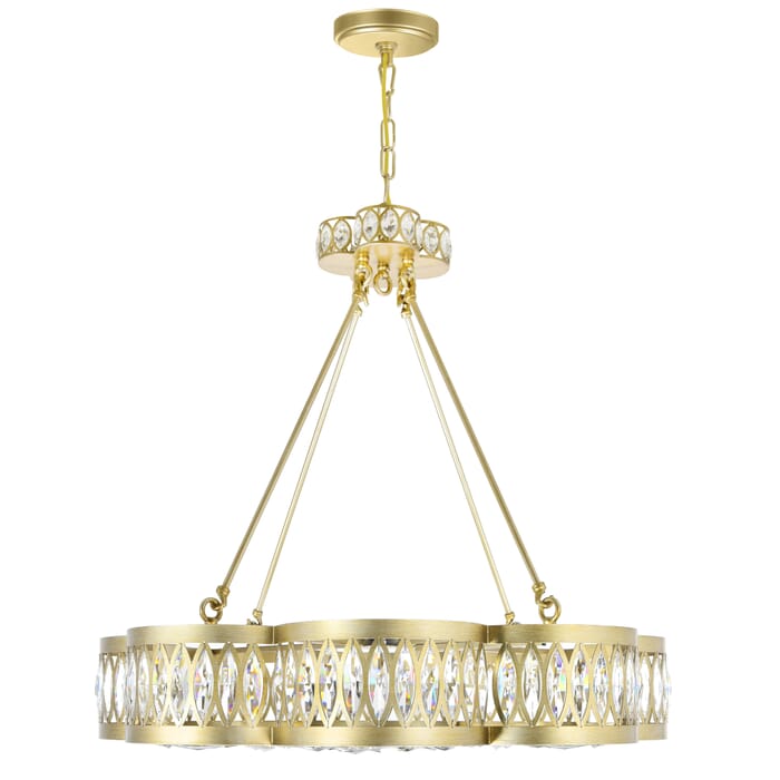 CWI Nova 8 Light Chandelier With Champagne Finish CWI Nova 8 Light Chandelier With Champagne Finish