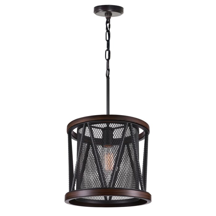 CWI Parsh 1 Light Drum Shade Mini Chandelier With Pewter Finish CWI Parsh 1 Light Drum Shade Mini Chandelier With Pewter Finish