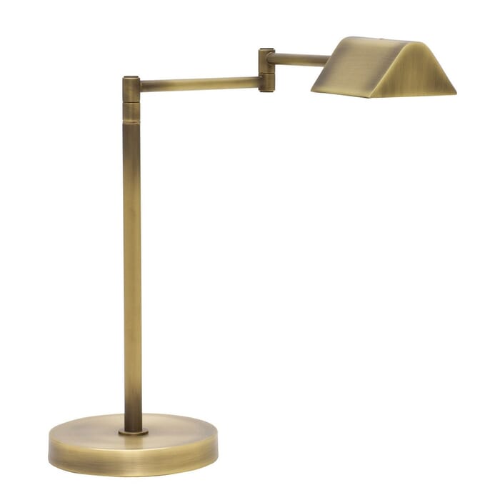 House of Troy Delta 18" LED Desk Lamp in Antique Brass House of Troy Delta 18" LED Desk Lamp in Antique Brass