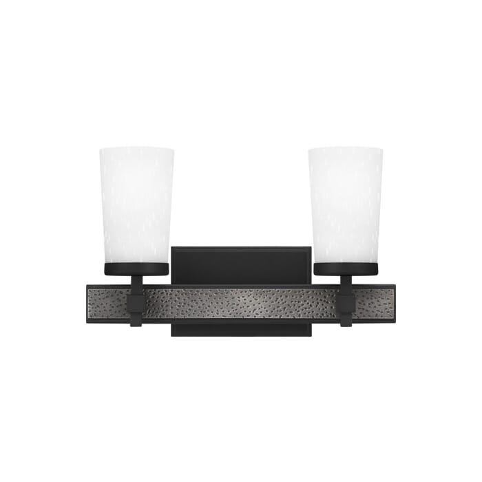 Quoizel Dalton 2-Light Bathroom Vanity Light in Earth Black Quoizel Dalton 2-Light Bathroom Vanity Light in Earth Black