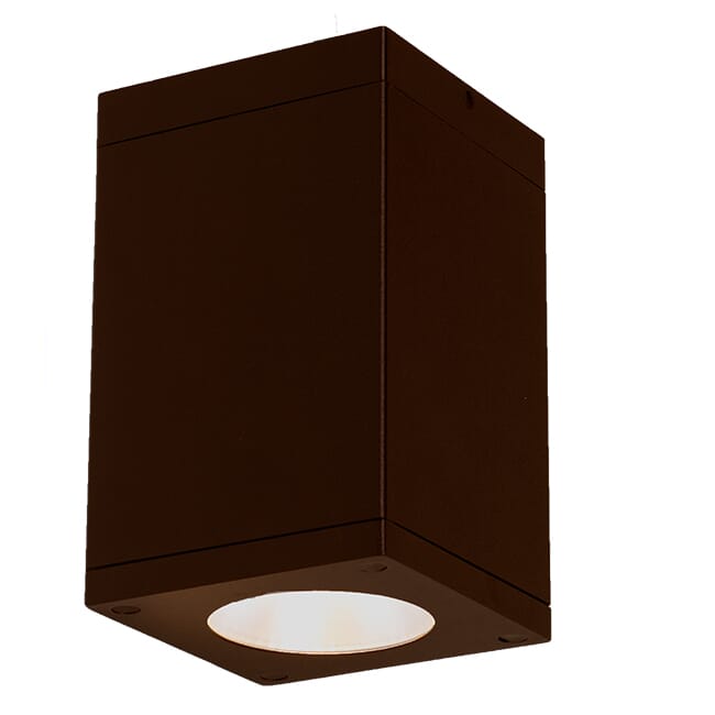 Bronze LED Flush Mount from the Cube Arch Collection