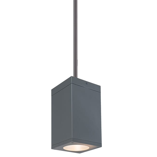 Graphite LED Pendant from the Cube Arch Collection