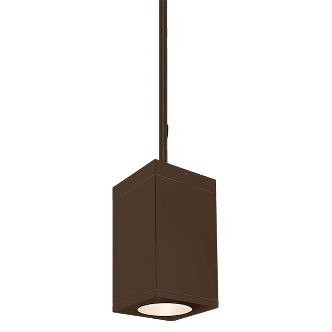 Bronze LED Pendant from the Cube Arch Collection