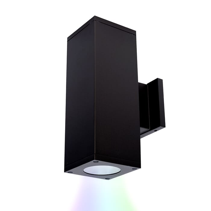 WAC Cube Arch Color Changing Wall Sconce in Black WAC Cube Arch Color Changing Wall Sconce in Black