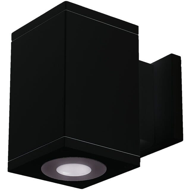 Black LED Wall Sconce from the Cube Arch Collection