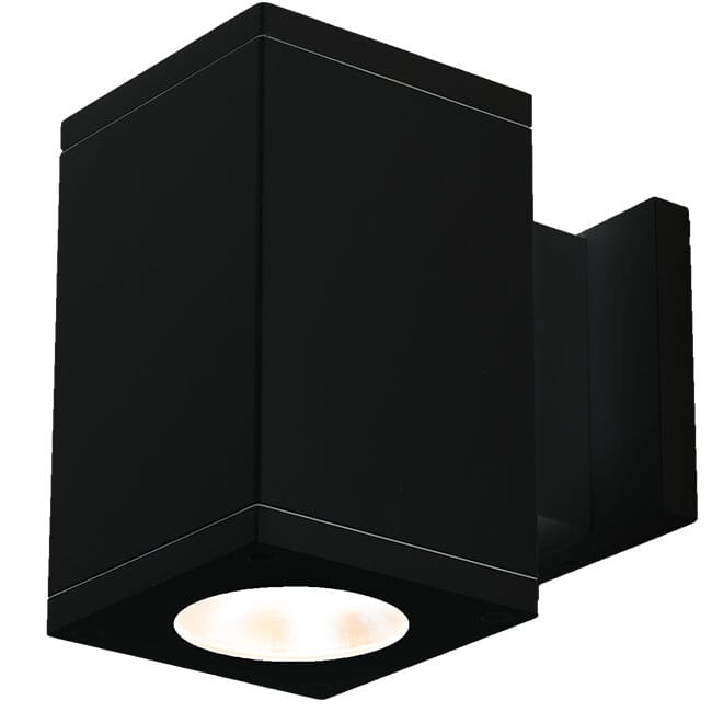 Black LED Wall Sconce from the Cube Arch Collection